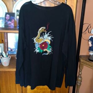Soft Lightweight Cotton Graphic Tee Dragon -FINAL PRICE-